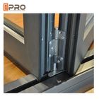 Alüminyum Dış Çift Katlı Sürgülü Kapılar Katlanabilir Cam Kapılar ISO Sertifikası katlanır sürgülü veranda kapıları