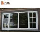 Siyah Alüminyum İmalat Sürgülü Kasırga Etkisi Güvenli Ev İçin Pencereler Alüminyum malzemeleri sürgülü pencereyi koruyun