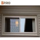 Siyah Alüminyum İmalat Sürgülü Kasırga Etkisi Güvenli Ev İçin Pencereler Alüminyum malzemeleri sürgülü pencereyi koruyun