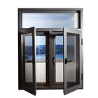 Yatay Alüminyum Çerçeve Kanatlı Pencere, Çift Panel Fransız Kanatlı Pencereler alüminyum kanatlı pencere fiyatı