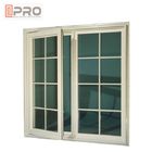 Paslanmaz Çelik Güvenlik Mesh yuvarlak kanatlı pencere yan kanatlı Dışa / İçe Açık Alüminyum Kanatlı Pencereler