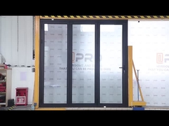 Alüminyum Cam Patio Dış Çifte Kapılar Çift Cam