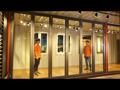 Dış Alüminyum Cam Çift Katlı Patio Kaydırma Kapısı Su geçirmez Özel