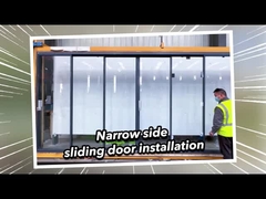 2 mm Alüminyum Çift Camlı Premium Hava Durumu Karşıtı Kaydırıcı Cam Kapılar 2.1m Yükseklik