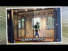 2 mm Alüminyum Çift Camlı Premium Hava Durumu Karşıtı Kaydırıcı Cam Kapılar 2.1m Yükseklik