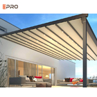 Hafif 2m Veranda Çatı Modern Alüminyum Pergola Kaset Gölgelik Geri Çekilebilir Tente