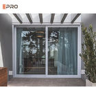Dış Balkon Alüminyum Sürgülü Cam Kapı Sistemi Beyaz Üçlü Cam Cep Kapılar