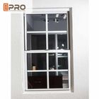Evler İçin Dikey Alüminyum Çift Açılan Pencere / Cam Üstten Açılan Pencere