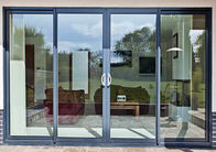 RAL Renkli Alüminyum Sürgülü Sineklikli Cam Kapılar PVDF Yüzey İşleme Veranda kapıları gri sürgülü veranda kapıları
