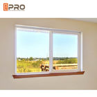 Alüminyum Çerçeve Modern Ev Pencereleri, 5 + 9 + 5mm Kalınlık Alüminyum Cam Pencere iç sürgülü pencere üçlü