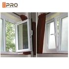 Çift Cam Termal Kırma Eğim ve Döndürme Alüminyum Pencereler / Banyo Eğim Açık Pencereler