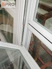 Toz Boyalı Tek Açılır Pencere Özel Kaldırma Kasırga Etkisi Fransız Pencereleri