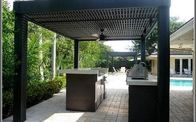 Özelleştirilmiş Alüminyum Panjurlar Modern Bahçe Dış Mekan Pergola