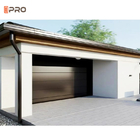 2.0mm Alüminyum Garaj Kapısı Katlanır Çiftlik Evi Otomatik Camlı Dikey Panel Seksiyonel Çelik 9X8 Cam Garaj Kapısı